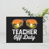 Docent buiten dienst zonnebril laatste dag van sch kaart (Staand voorkant)