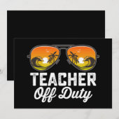 Docent buiten dienst zonnebril laatste dag van sch kaart (Voorkant / Achterkant)