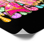 Docent Bunny Coquette Bow Pencil Bunny Paasdag Poster (Hoek)