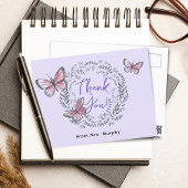 Docent Butterfly Dank u Briefkaart
