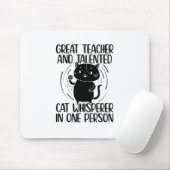 Docent Cat Lover | Katten Pet Kitten Knitting Gift Muismat (Met muis)