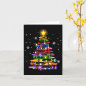 Docent Crayon Kerstboom Lights Student School Kaart (Gele Bloem)