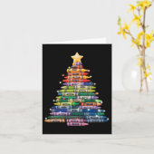Docent Crayon Kerstboom Lights Student School Kaart (Gele Bloem)