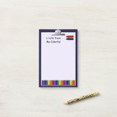 Docent Crayons Custom Lg Post Post-it® Notes (Op bureau)