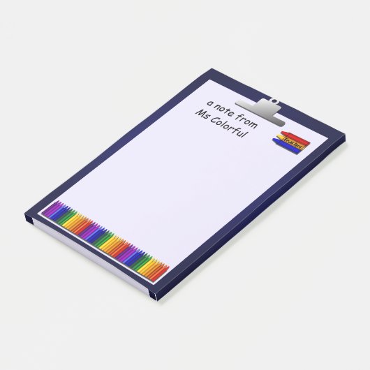 Docent Crayons Custom Lg Post Post-it® Notes (Schuin)