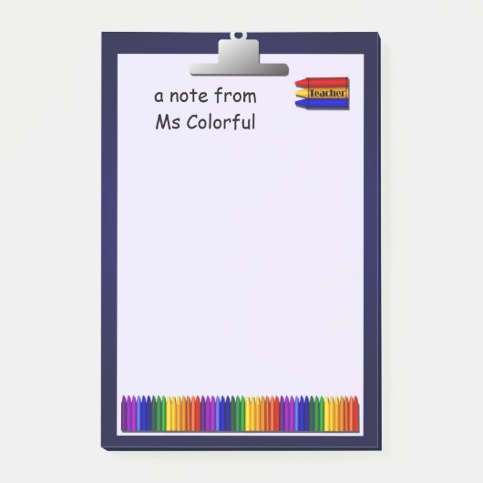 Docent Crayons Custom Lg Post Post-it® Notes (Voorkant)