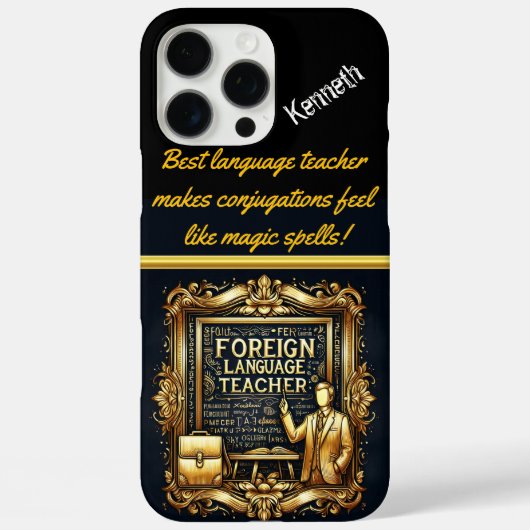 docent creatieve vreemde talen Case-Mate iPhone case (Achterkant)