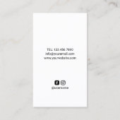 Docent Creative Apple Splash Professional Visitekaartje (Achterkant)