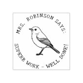 Docent Creëer Uw eigen Amerikaanse Robin Schittere Rubberstempel (Afrduk)