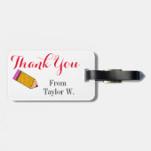 Docent Dank u Bagagelabels (Achterkant horizontaal)