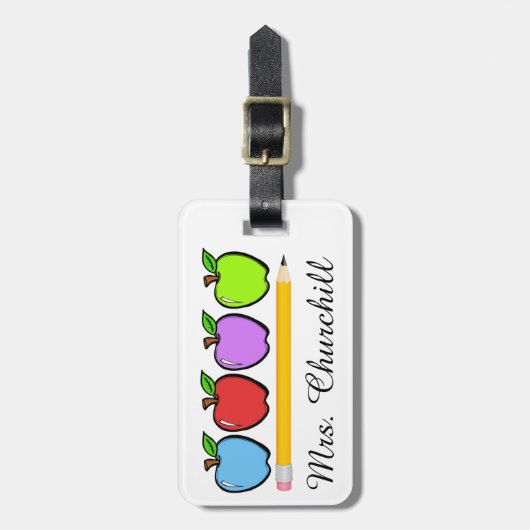 Docent Dank u Bagagelabels - SRF (Voorkant verticaal)