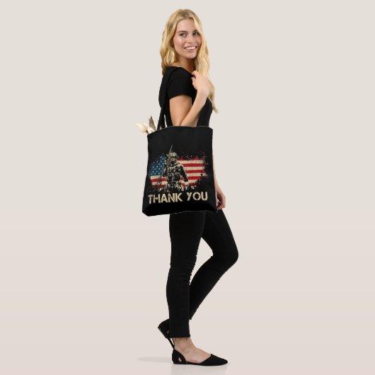 Docent Dank u Canvas tas (Op model)