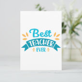 Docent Dank u kaart ontwerp (Staand voorkant)