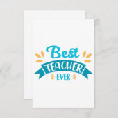 Docent Dank u kaart ontwerp (Voorkant / Achterkant)