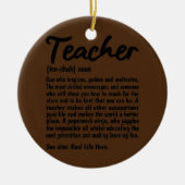 Docent Definition Noun Docent School Keramisch Ornament (Voorkant)