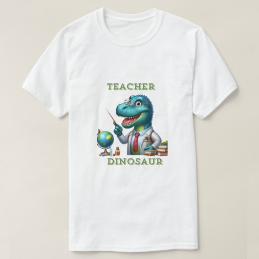 Docent Dino T-rex T-shirt (Design voorkant)