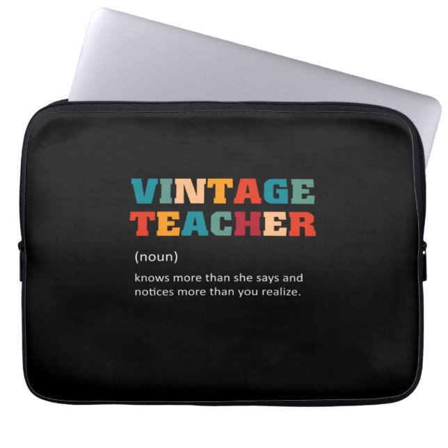 Docent  docent laptop sleeve (Voorkant)