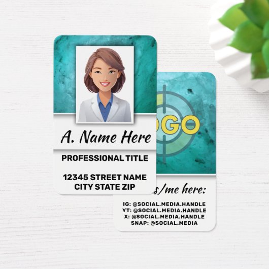 Docent Educator School District Admin Personeel Fo Visitekaartje (Bureau)