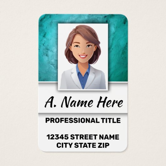 Docent Educator School District Admin Personeel Fo Visitekaartje (Voorkant)