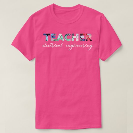docent elektrotechniek t-shirt (Design voorkant)