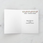 Docent en Intellectuele Badass Birthday-moeder Kaart (Binnen)