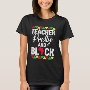 Docent en Zwarte Geschiedenis Maand Docent Wom T-shirt