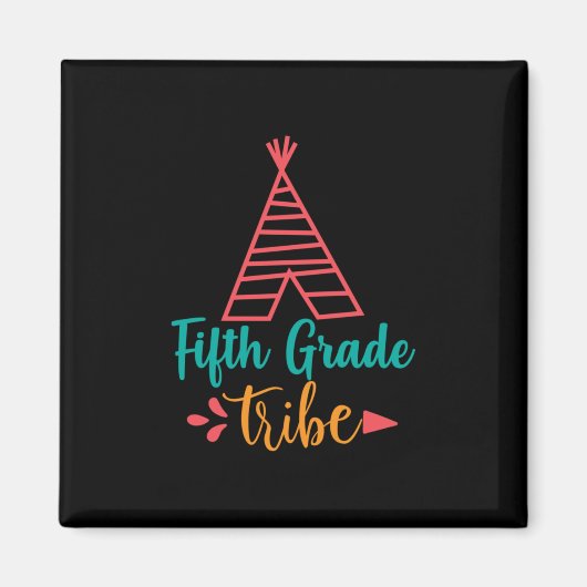 Docent Fifth Grade Tribe Magneet (Voorkant)