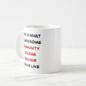 docent gemeenschaps - college , geweldige koffiemok (Voorkant links)