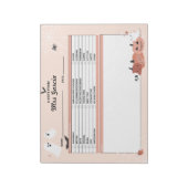 Docent gepersonaliseerd Notitieblok, notitie van d Notitieblok (Linkerzijde)