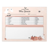 Docent gepersonaliseerd Notitieblok, notitie van d Notitieblok (Voorkant)