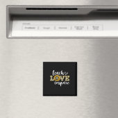 Docent Gift Teach Love Inspire Leopard Magneet (Insitu (Vaatwasser))