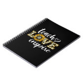 Docent Gift Teach Love Inspire Leopard Notitieboek (Linkerzijde)