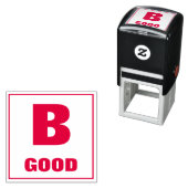 Docent Grading Stamp: B, GOED Zelfinktende Stempel (In situ)