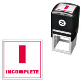 Docent Grading Stamp: I, ONVOLLEDIG Zelfinktende Stempel (In situ)