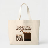 Docent (grappig) Chocolade Grote Tote Bag (Voorkant)