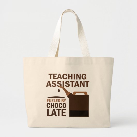 Docent (grappig) Chocolade Grote Tote Bag (Voorkant)
