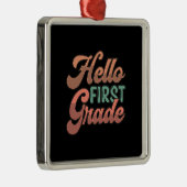 Docent Hallo eerste graad Metalen Ornament (Rechts)