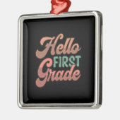 Docent Hallo eerste graad Metalen Ornament (Links)