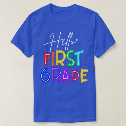 Docent Hallo eerste graad T-shirt (Design voorkant)