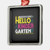 Docent Hallo Kinder Garten Metalen Ornament (Links)
