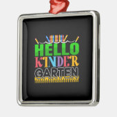 Docent Hallo Kinder Garten Metalen Ornament (Links)