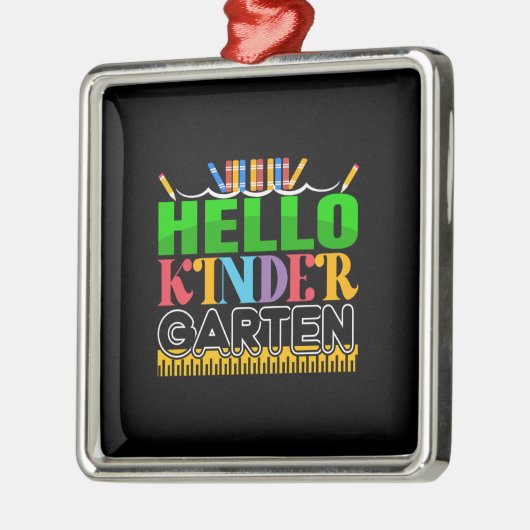 Docent Hallo Kinder Garten Metalen Ornament (Links)