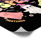 Docent Halloween Spooky Speciaal Onderwijs Team Poster (Hoek)