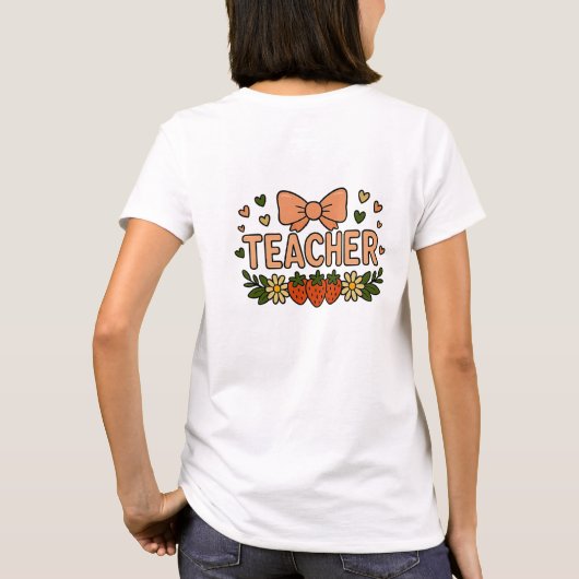 Docent Hearts Strawberry Daisy T-shirt (Achterkant)