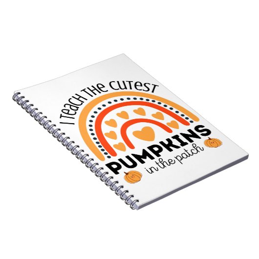 Docent Herfst Halloween regenboog cadeau voor doce Notitieboek (Rechterzijde)
