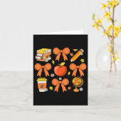 Docent Herfst Shirt Coquette Bow Pompoen Herfst Th Kaart (Gele Bloem)