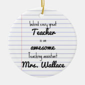 docent hulp canvas tas docent assistentie TA Keramisch Ornament (Voorkant)