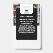 Docent-ID-Kaart | Black Collage School ID Kaart Badge (Achterkant)