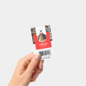 Docent-ID-Kaart | Red Collage School ID Kaart Badge (Handheld)