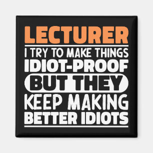 Docent Ik probeer dingen grappig te maken Citaat D Magneet